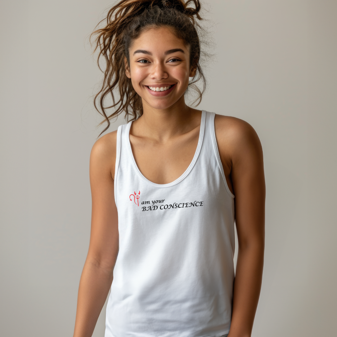 I'm Your Bad Conscience Unisex Jersey Stylish Tank Top for Men and Women