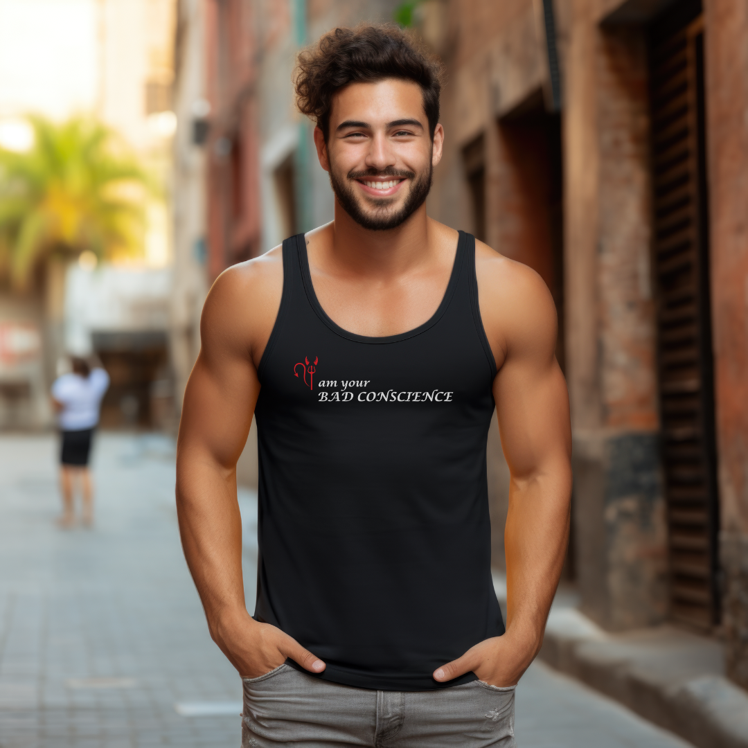 I'm Your Bad Conscience Unisex Jersey Stylish Tank Top for Men and Women