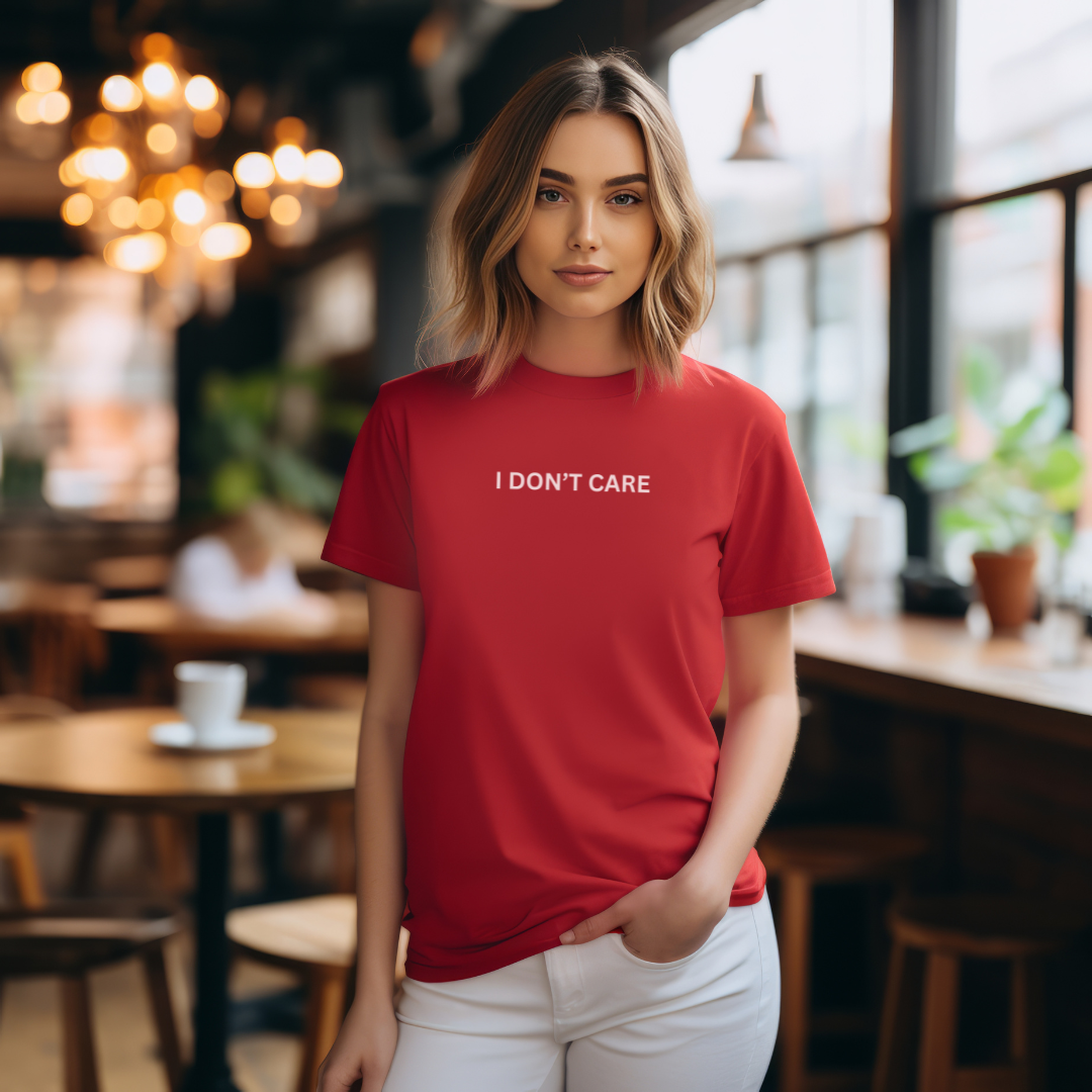 I Don't Care Unisex Stylish T-Shirt for Men and Women