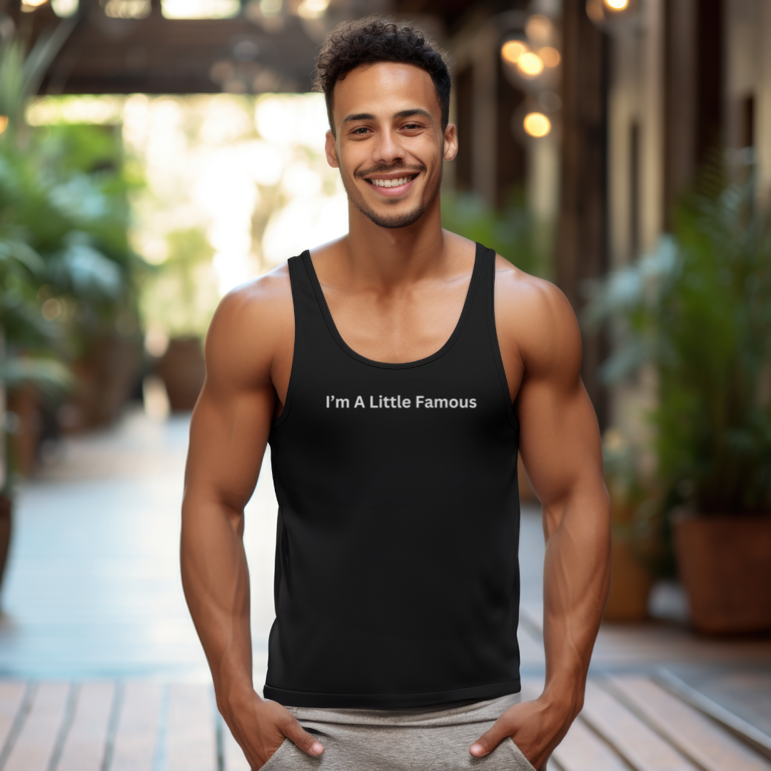 A Little Famous Unisex Jersey Stylish Tank Top for Men and Women