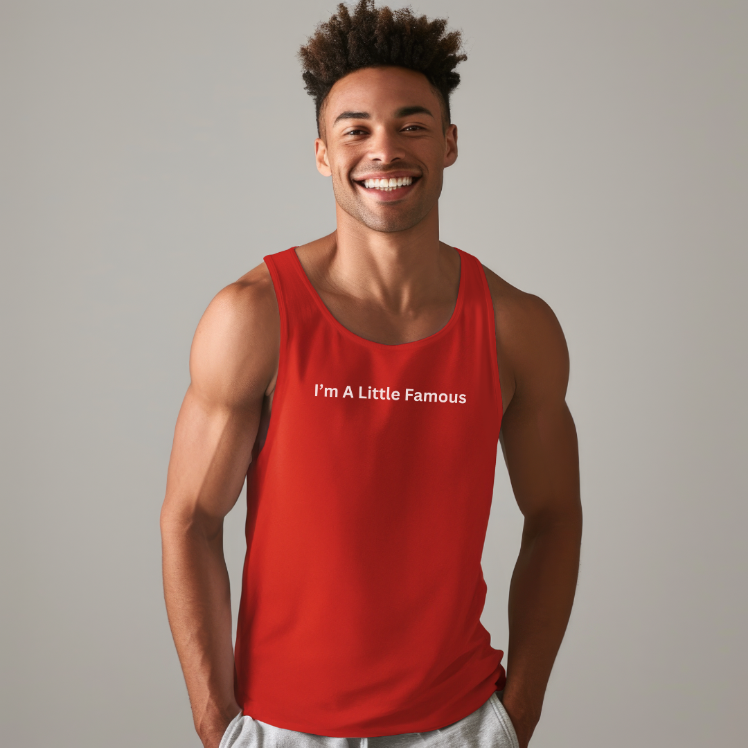 A Little Famous Unisex Jersey Stylish Tank Top for Men and Women