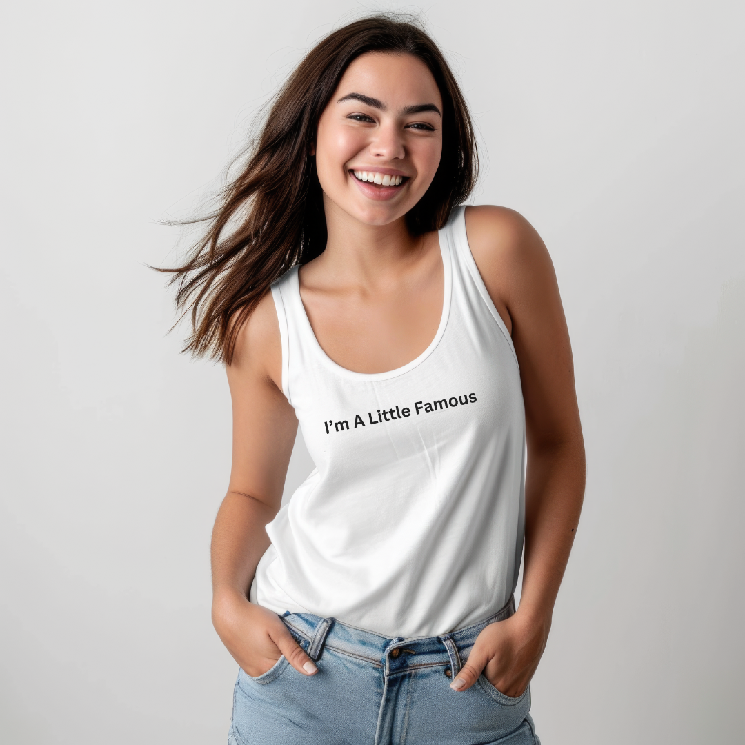 A Little Famous Unisex Jersey Stylish Tank Top for Men and Women
