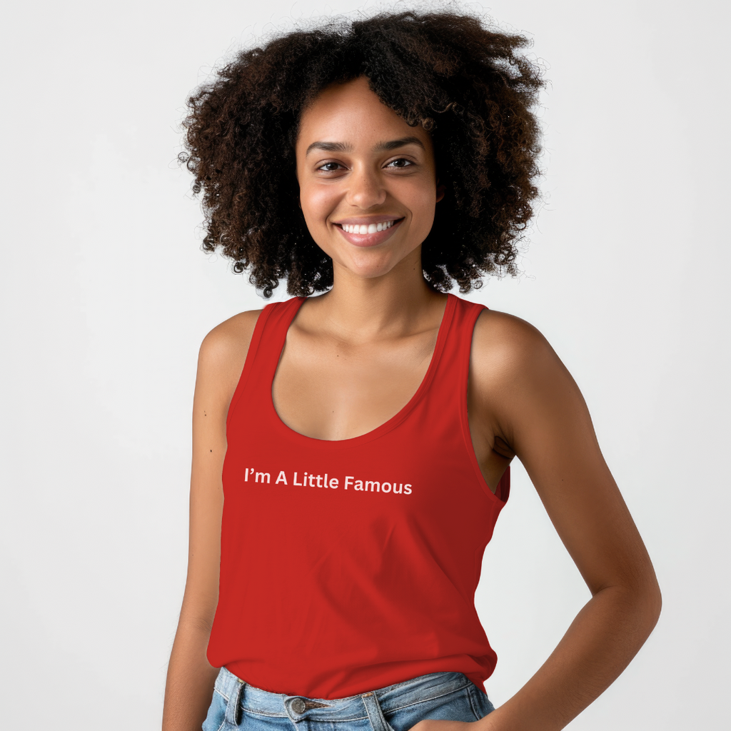 A Little Famous Unisex Jersey Stylish Tank Top for Men and Women