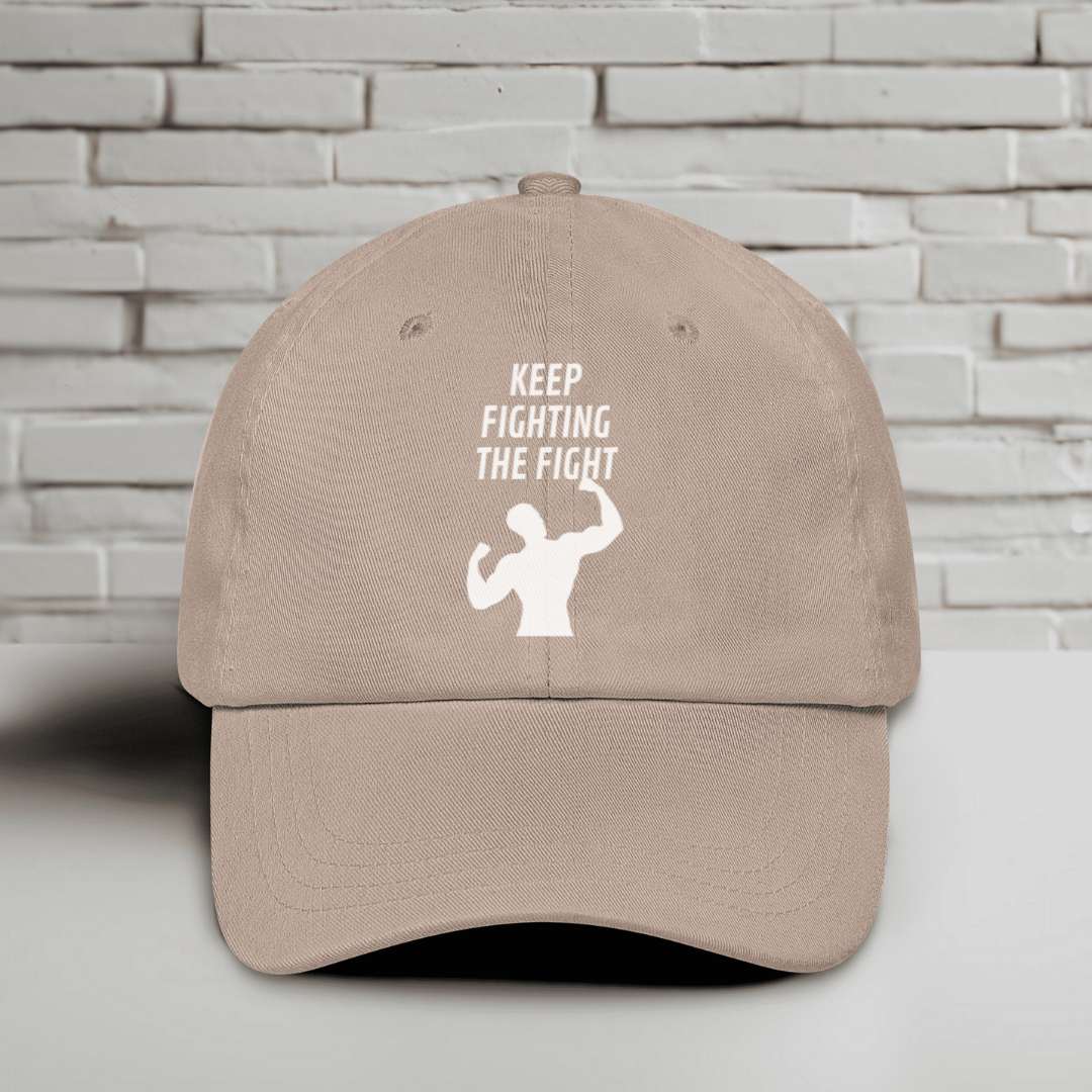 Keep Fighting The Fight Embroidered Baseball Cap