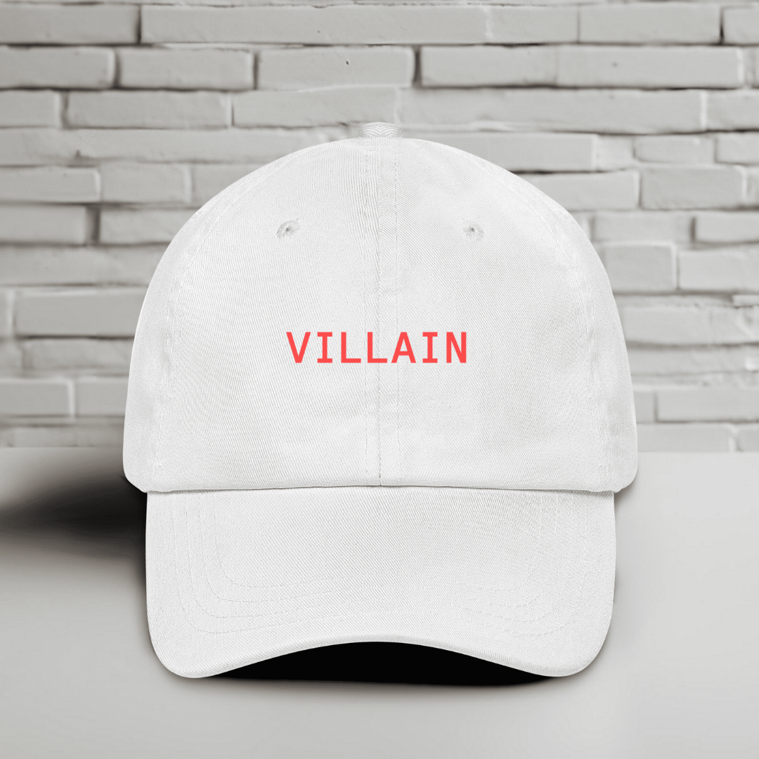 Villain Embroidered Baseball Cap
