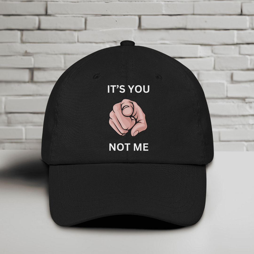 It’s You Not ME Embroidered Baseball Cap