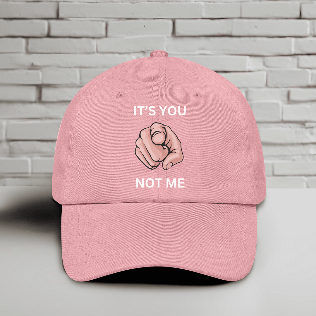 It’s You Not ME Embroidered Baseball Cap