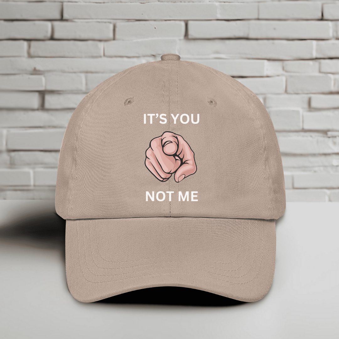 It’s You Not ME Embroidered Baseball Cap