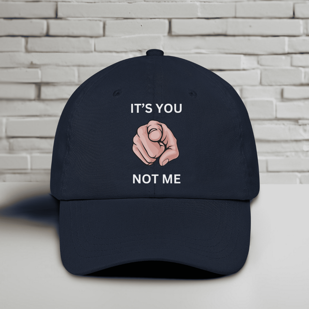 It’s You Not ME Embroidered Baseball Cap