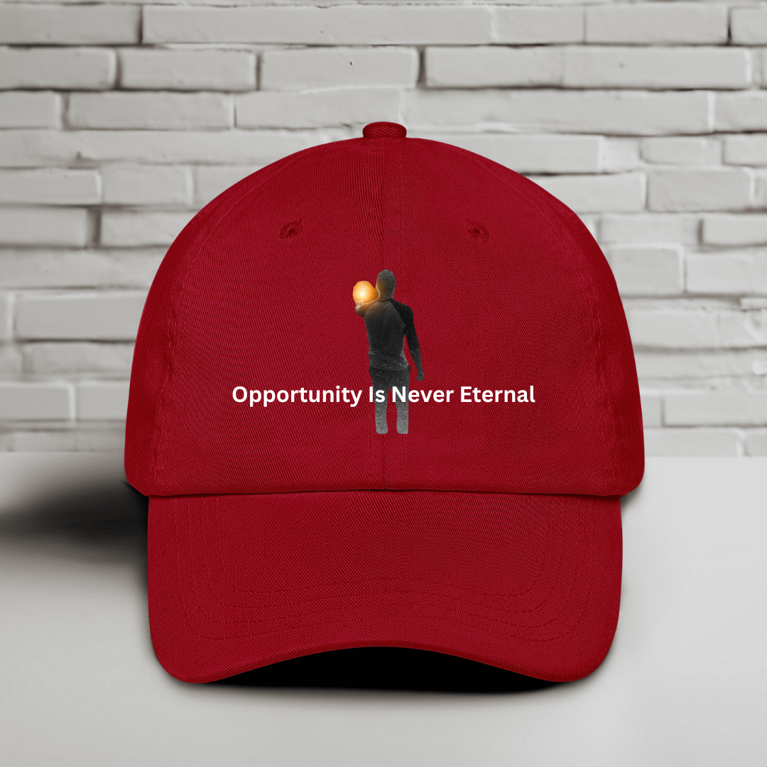 Opportunity Is Never Eternal 2 Embroidered Baseball Cap