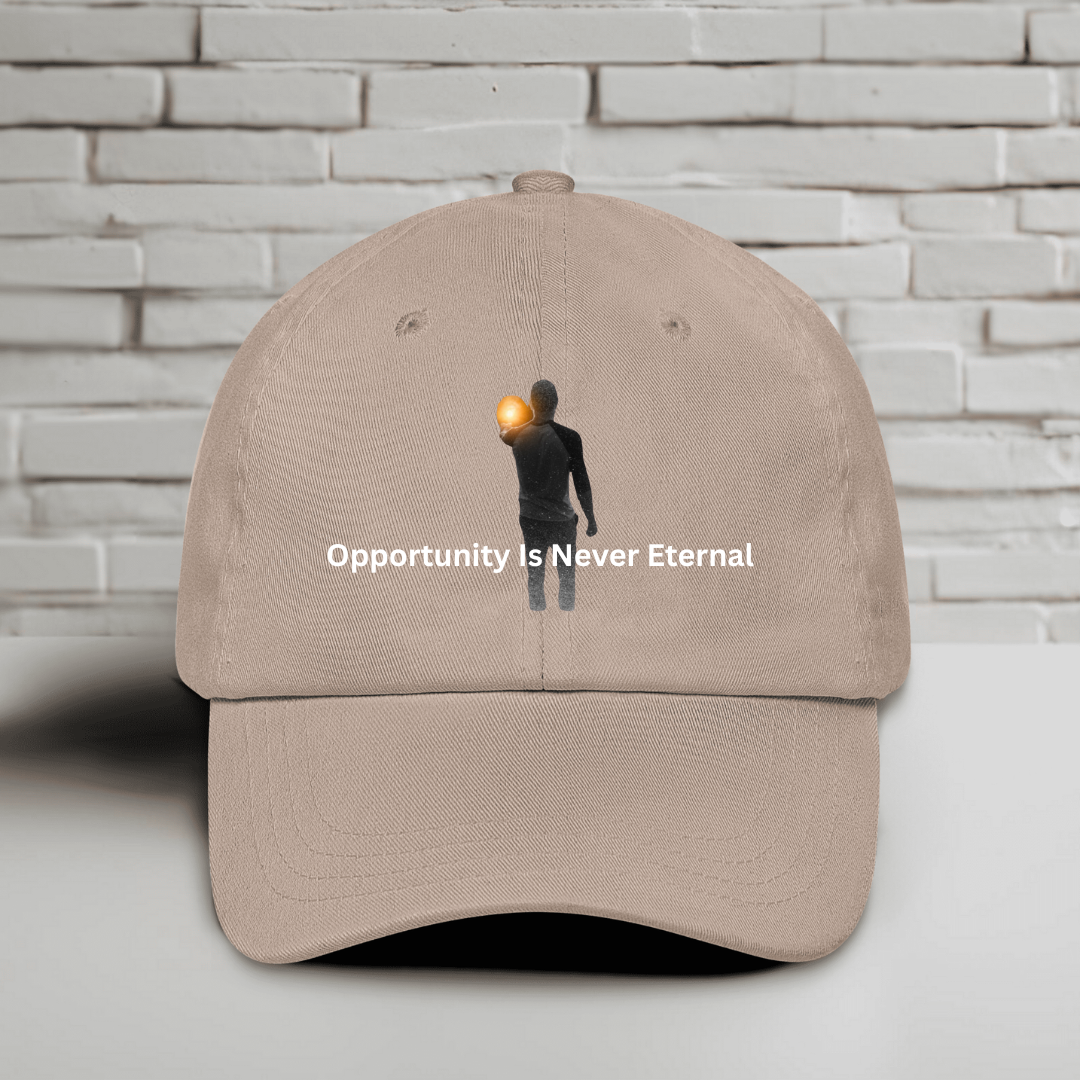 Opportunity Is Never Eternal 2 Embroidered Baseball Cap